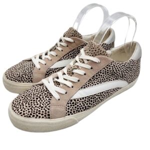 Madewell Sidewalk Low Top Sneakers Spot Dot Calf Hair Womens Size 9.5 M